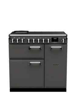 Rangemaster Leckford Deluxe 90cm Electric Range Cooker with Induction Hob, Slate