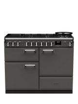 Rangemaster Leckford Deluxe 110cm Dual Fuel Range Cooker with Gas Hob, Slate