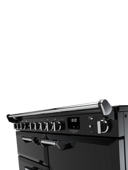 Rangemaster Leckford Deluxe LKDLO110EIPGBL/CM1 110cm Electric Range Cooker with Induction Hob - view 2, Black