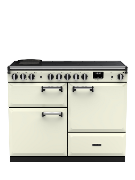 Rangemaster Leckford Deluxe LKDLO110EIPIVY/CM1 110cm Electric Range Cooker with Induction Hob, Ivory