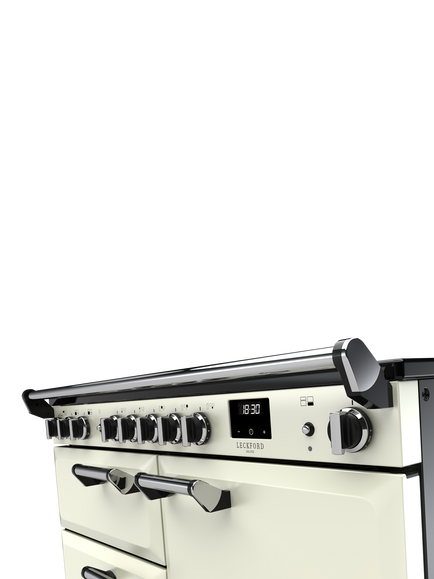 Rangemaster Leckford Deluxe LKDLO110EIPIVY/CM1 110cm Electric Range Cooker with Induction Hob - view 2, Ivory