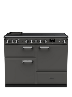 Rangemaster Leckford Deluxe LKDLO110EIPSLT/CM1 110cm Electric Range Cooker with Induction Hob, Slate