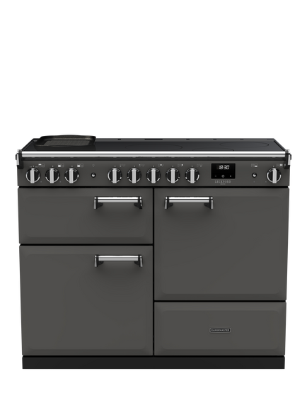 Rangemaster Leckford Deluxe LKDLO110EIPSLT/CM1 110cm Electric Range Cooker with Induction Hob, Slate