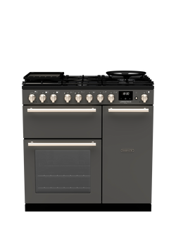 Rangemaster Longstock Deluxe 90cm Electric Range Cooker with Induction Hob, Slate