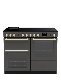 Rangemaster Longstock Deluxe 110cm Electric Range Cooker with Induction Hob, Slate