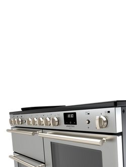 Rangemaster Longstock Deluxe 110cm Electric Range Cooker with Induction Hob - view 2, Stainless Steel