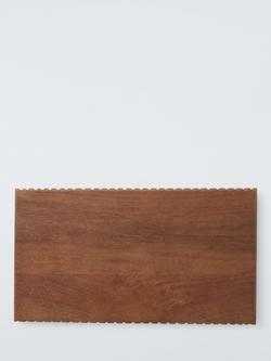 John Lewis Rustic Rectangular Serve Board, 41cm, FSC-Certified (Mango Wood), Natural