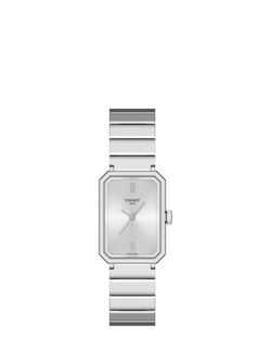 Tissot T1601101103300 Women's SRV Bracelet Strap Watch, Silver, Silver