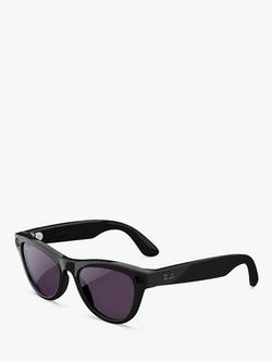 Meta Ray-Ban Meta Skyler (Gen 2) Glasses, Shiny Aubergine, Clear to Ruby Transitions Lens, Purple