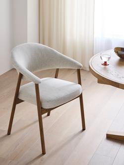 John Lewis Elk Dining Chair - view 2, Smoked Oak/Natural