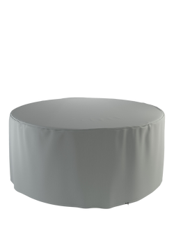 John Lewis 180cm Round Garden Table & 6-8 Chairs Set Furniture Cover, Grey