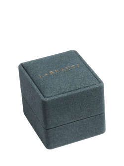 LARNAUTI Lab Grown Annecy 18ct Vermeil Kissed With Diamonds 0.20ct Round Solitaire Charmed Hoop Earrings - view 2, Yellow Gold