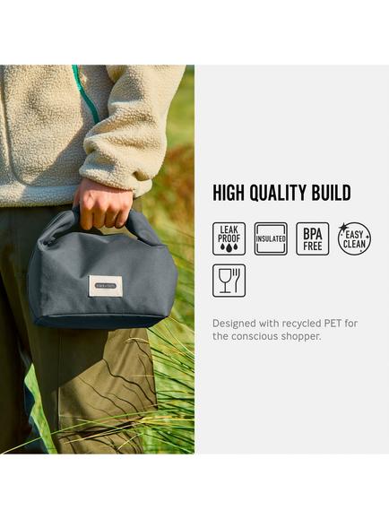 black+blum Cooler Lunch Bag, 6.7L - view 2, Slate