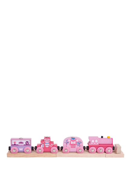 Bigjigs Toys Wooden Princess Train, Multicoloured