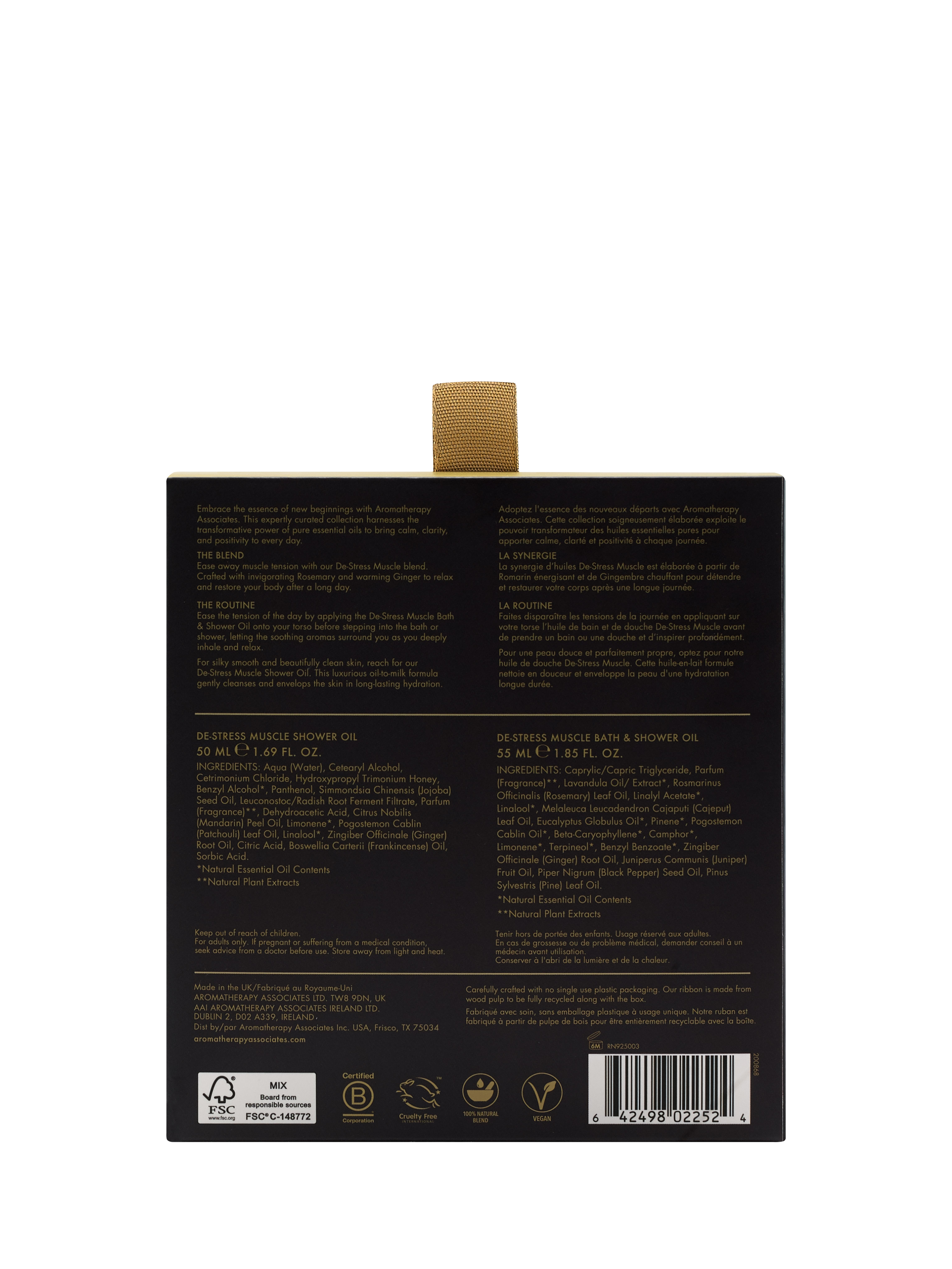 Product image 4 of 6, which shows Aromatherapy Associates Muscle Ease Heroes Bodycare Gift Set