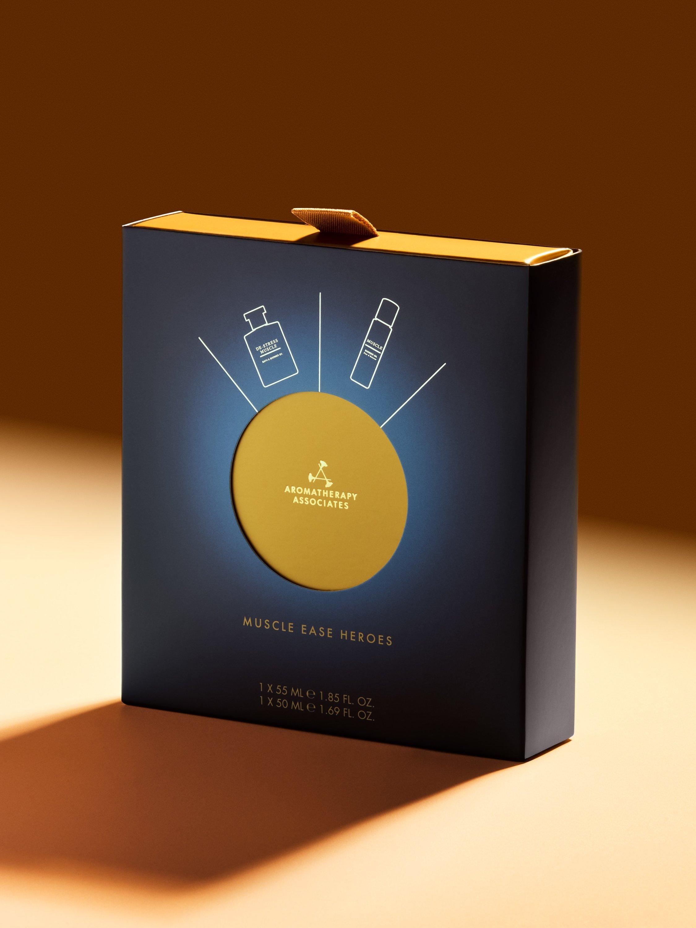 Product image 5 of 6, which shows Aromatherapy Associates Muscle Ease Heroes Bodycare Gift Set