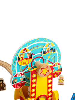 Bigjigs Toys Wooden Ferris Wheel Train Tunnel - view 2, Multicoloured