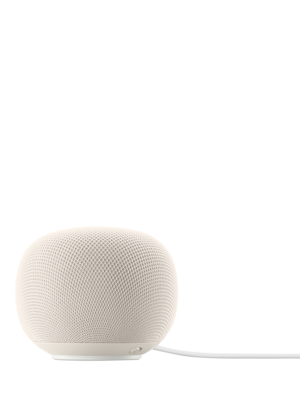Google Home Bluetooth Wi-Fi Speaker with Gemini - view 2, Porcelain