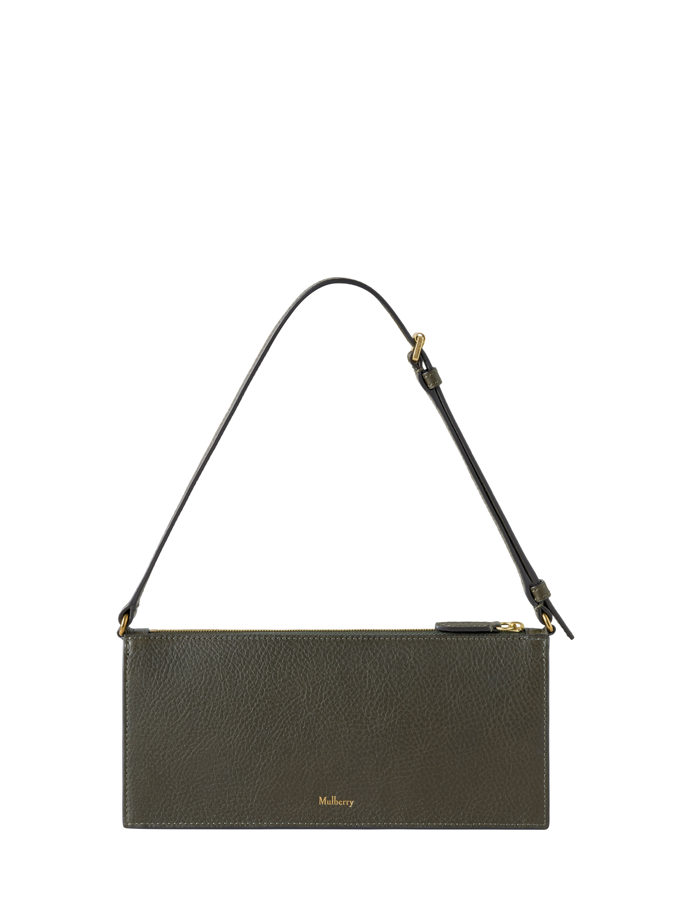 Product image 2 of 5, which shows Mulberry Mini Roxanne Leather Shoulder Bag, Juniper Green