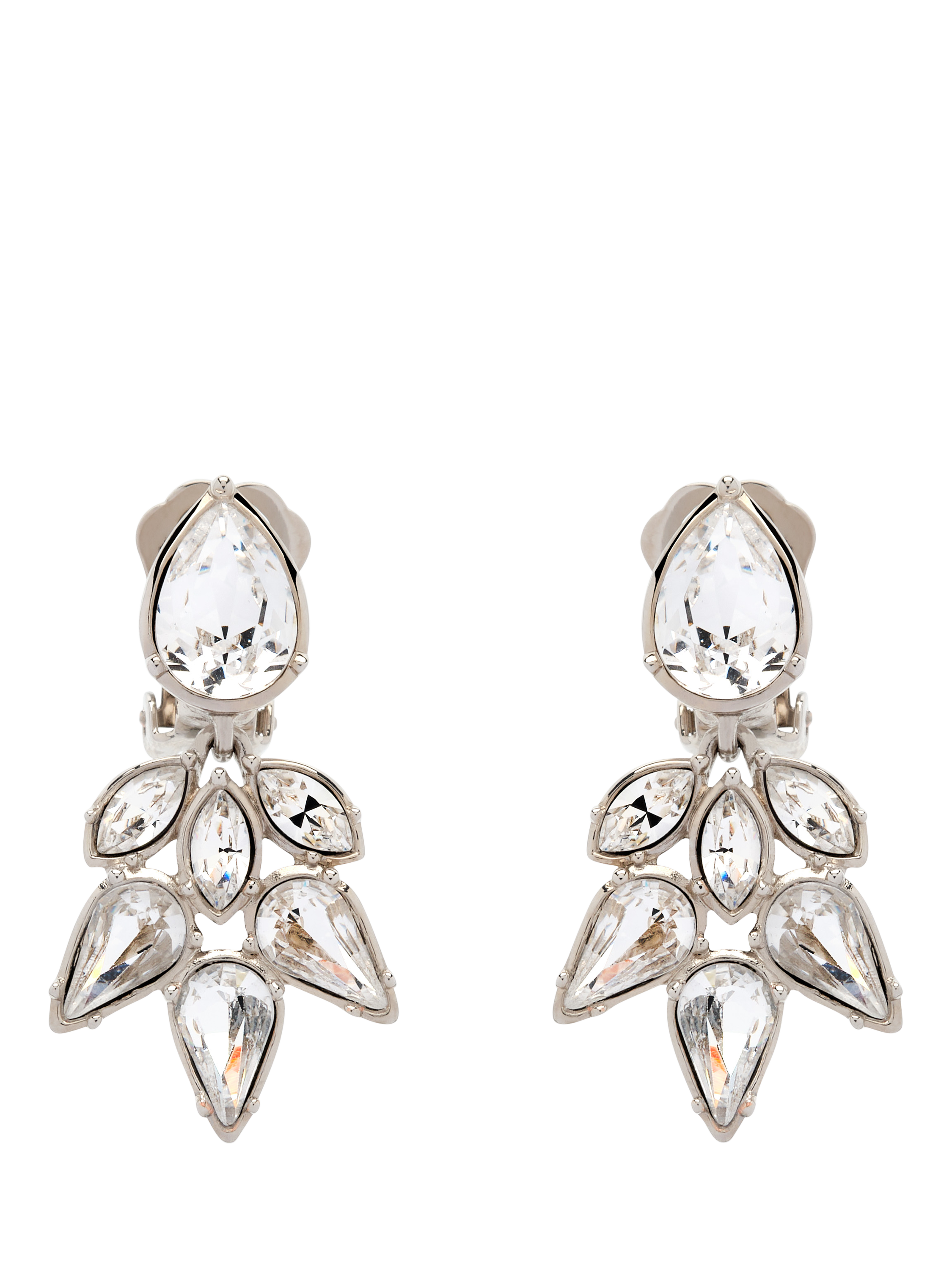 Product image 1 of 3, which shows Emma Holland Crystal Earrings, Silver