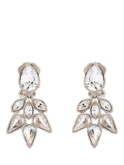 Emma Holland Crystal Earrings, Silver, Silver