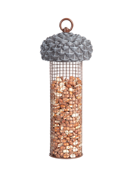 Fallen Fruits Acorn Nut Bird Feeder, Grey - view 2, Grey
