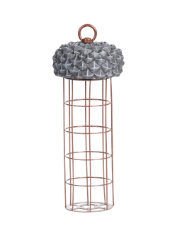 Fallen Fruits Acorn Suet Ball Bird Feed Dispenser, Grey, Grey