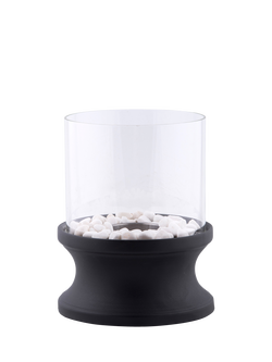 Fallen Fruits Bioethanol Concave Garden Fireplace, Black, Black