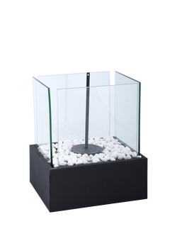 Fallen Fruits Bioethanol Rectangular Garden Fireplace, Black - view 2, Black