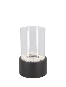 Fallen Fruits Bioethanol Round Garden Fireplace, Black, Black