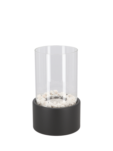 Fallen Fruits Bioethanol Round Garden Fireplace, Black, Black