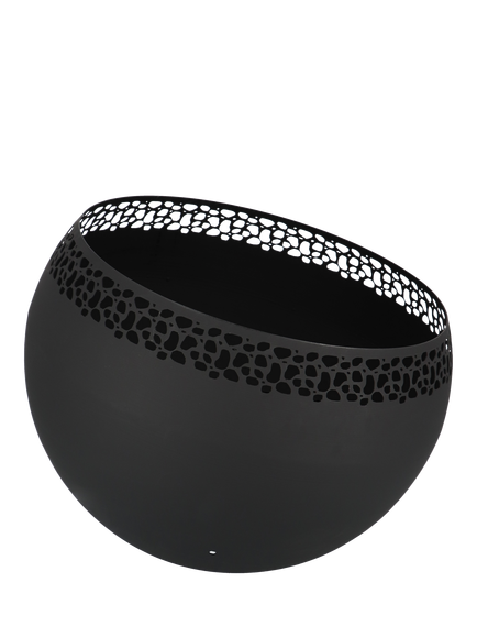 Fallen Fruits Speckle Fireball Firepit, Black, Black