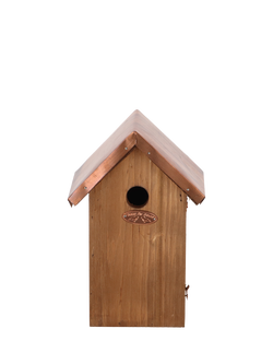 Fallen Fruits Pine Wood Blue Tit Bird Box - view 2, Natural