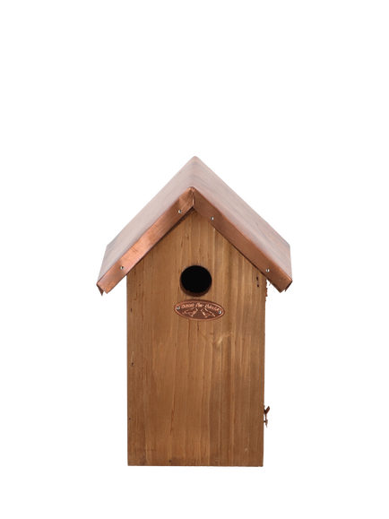 Fallen Fruits Pine Wood Blue Tit Bird Box - view 2, Natural