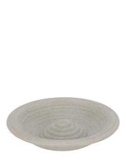 Fallen Fruits Ceramic Bird Bath, Grey, Grey