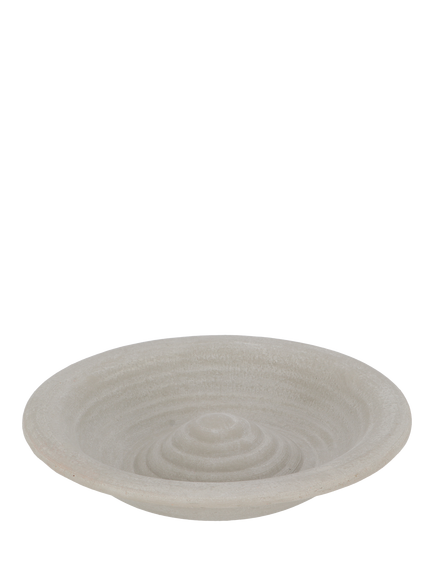 Fallen Fruits Ceramic Bird Bath, Grey, Grey
