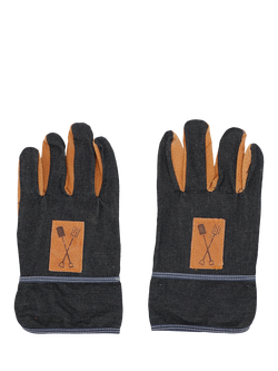 Fallen Fruits Denim Garden Gloves - view 2, Blue