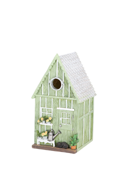 Fallen Fruits Garden Shed Bird House, Natural