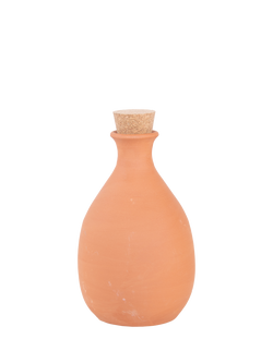 Fallen Fruits Gardening Irrigation Terracotta Olla Pot with Cork Stopper, Natural