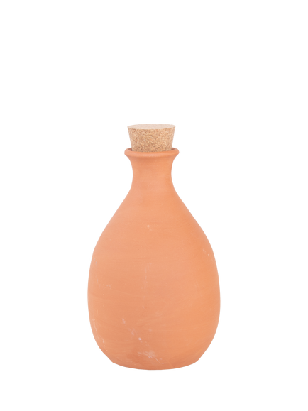 Fallen Fruits Gardening Irrigation Terracotta Olla Pot with Cork Stopper, Natural