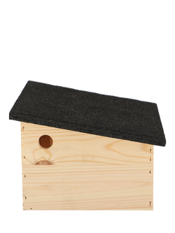 Fallen Fruits Pine Wood Hedgehog House - view 2, Natural