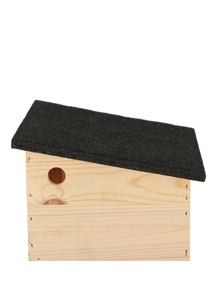Fallen Fruits Pine Wood Hedgehog House - view 2, Natural