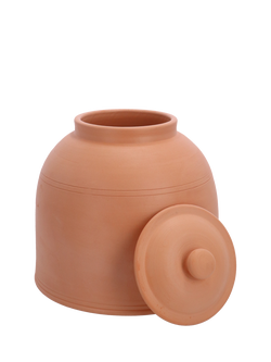 Fallen Fruits Large Terracotta Cloche & Lid - view 2, Natural