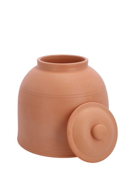 Fallen Fruits Large Terracotta Cloche & Lid - view 2, Natural