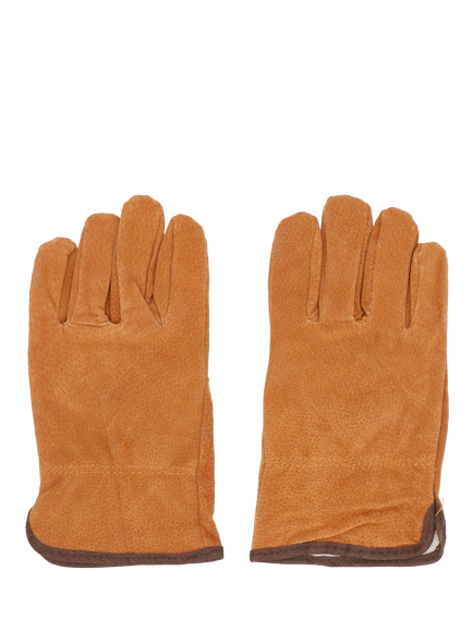 Fallen Fruits Leather Garden Gloves - view 2, Natural