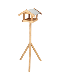 Fallen Fruits Oak Wood Bird Table, Natural