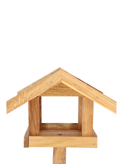 Fallen Fruits Oak Wood Bird Table - view 2, Natural