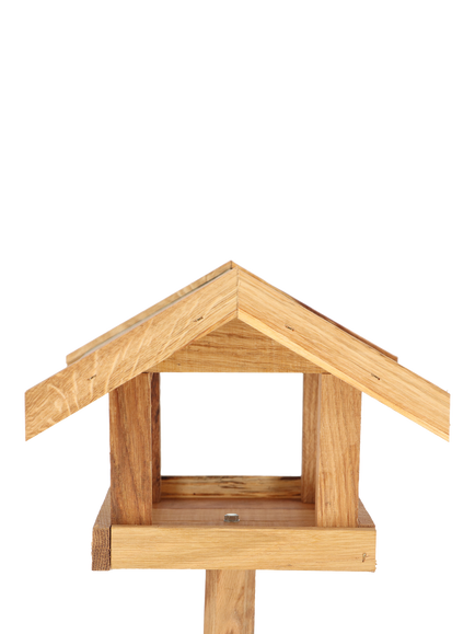 Fallen Fruits Oak Wood Bird Table - view 2, Natural