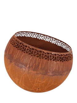 Fallen Fruits Speckle Fireball Firepit, Black, Rust