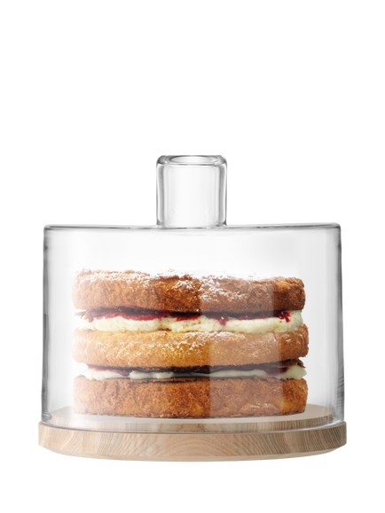 LSA International Lotta Cake and Cheese Dome, Dia.25cm - view 2, Clear